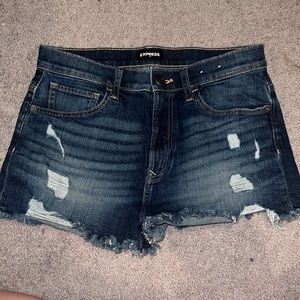 Express, Jean shorts, high rise shorts, size 8